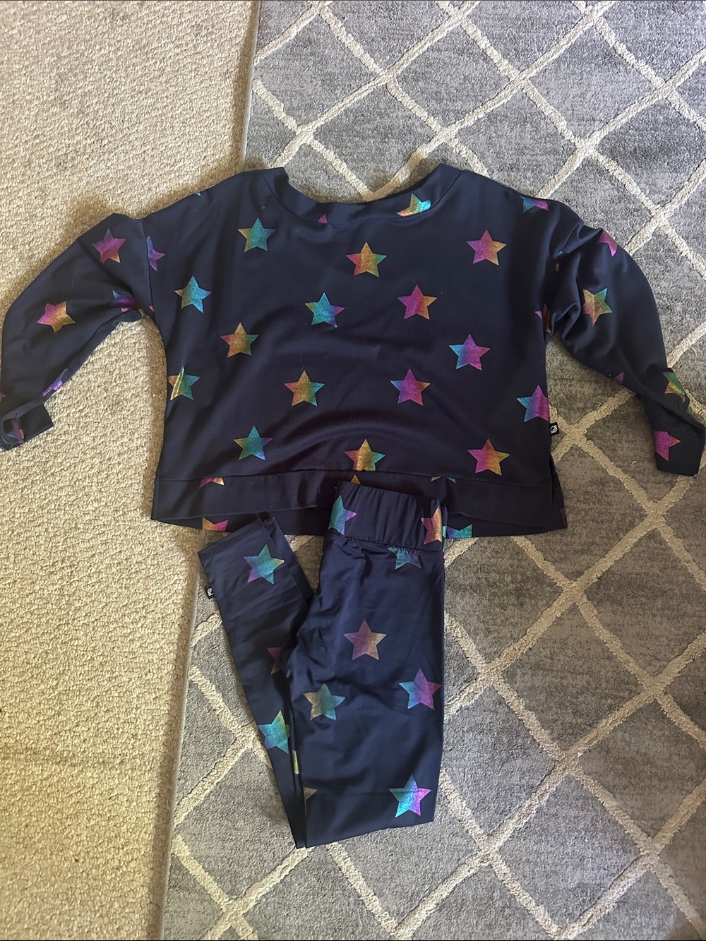 Terez Navy Rainbow Star Set